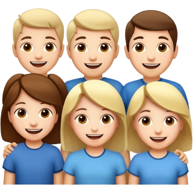 Kids turning around emoji