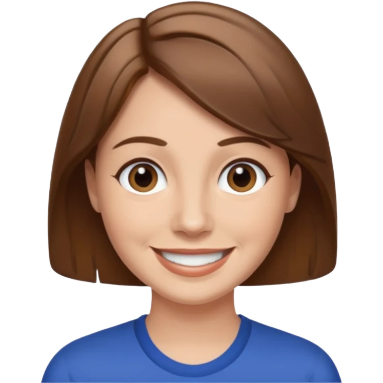 Terry Coldwell with brown hair emoji