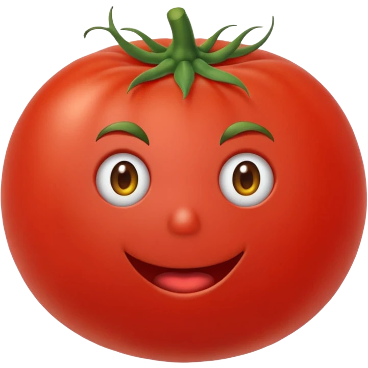 Eine Tomate die grimmig schaut emoji