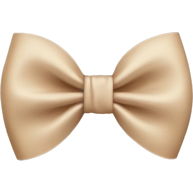 Beige bow emoji