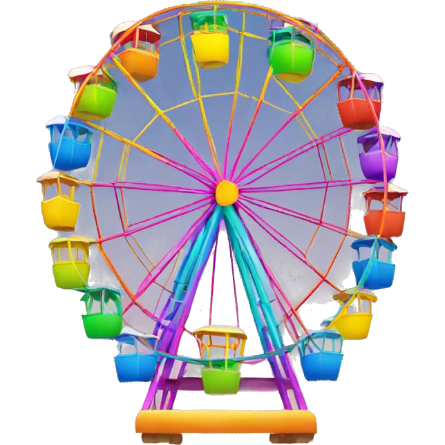 rainbow ferris wheel emoji