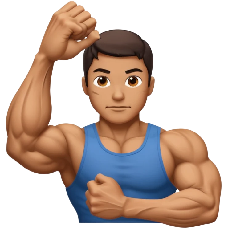 flexing arm emoji