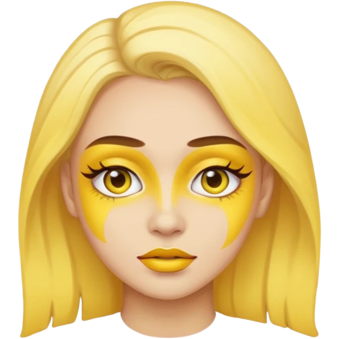 yellow makeup  emoji