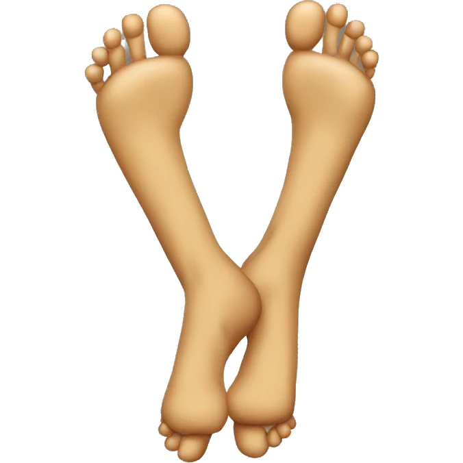 two legs that press against each other emoji