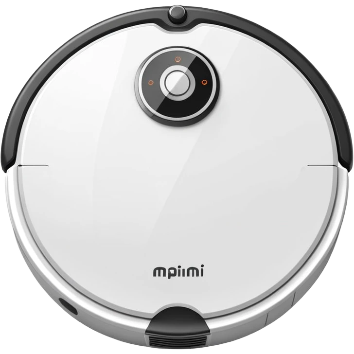 Robot vacuum cleaner white emoji