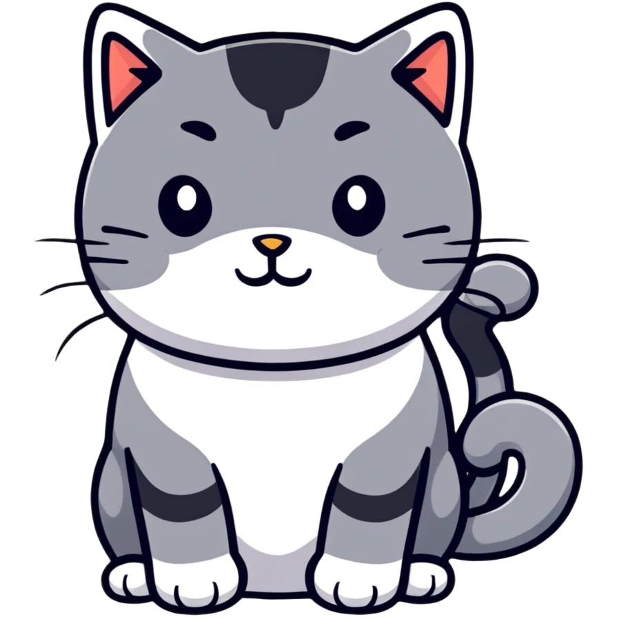 doodled cat emoji