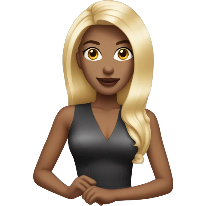 Blonde glamour brunette  emoji
