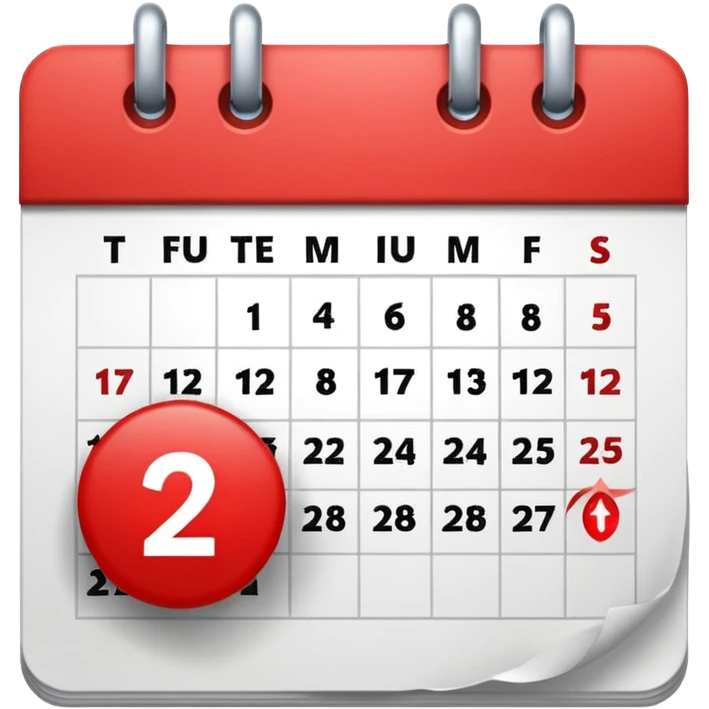 one day on calendar emoji