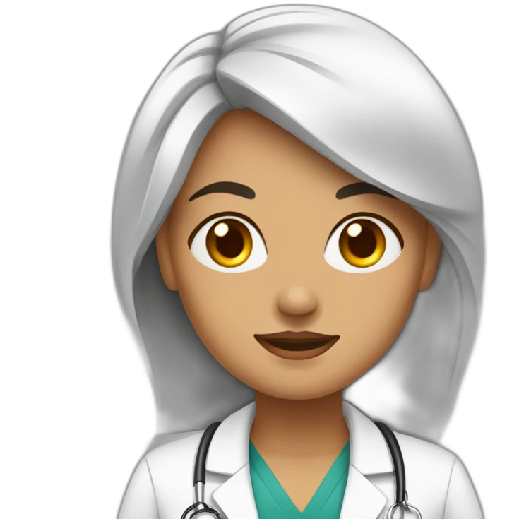 mulher-ruiva-médica emoji