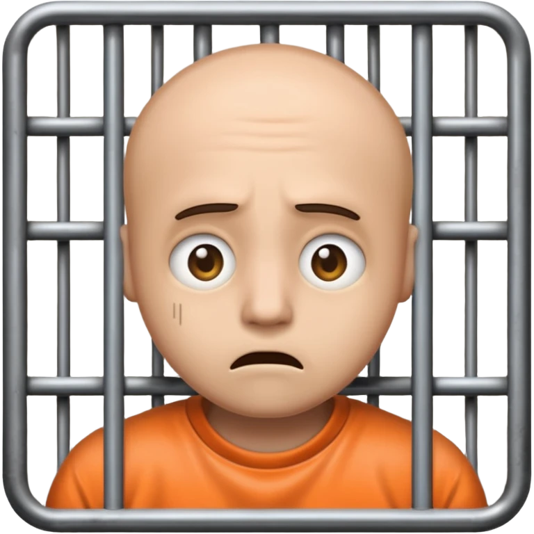 staunendes Emoji im Gefängnis emoji