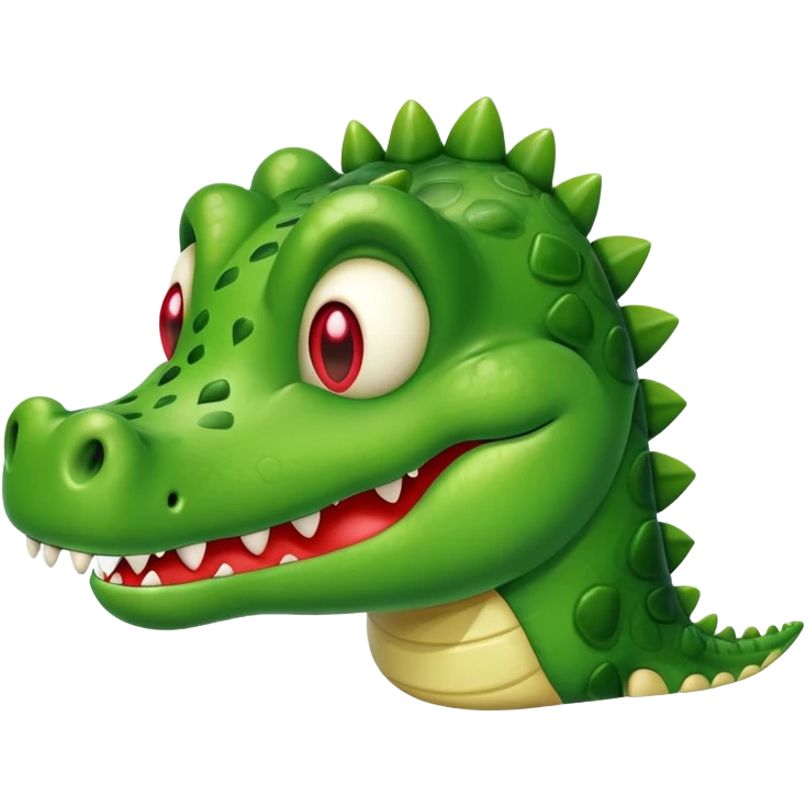 crocodile with heart eyes in love emoji