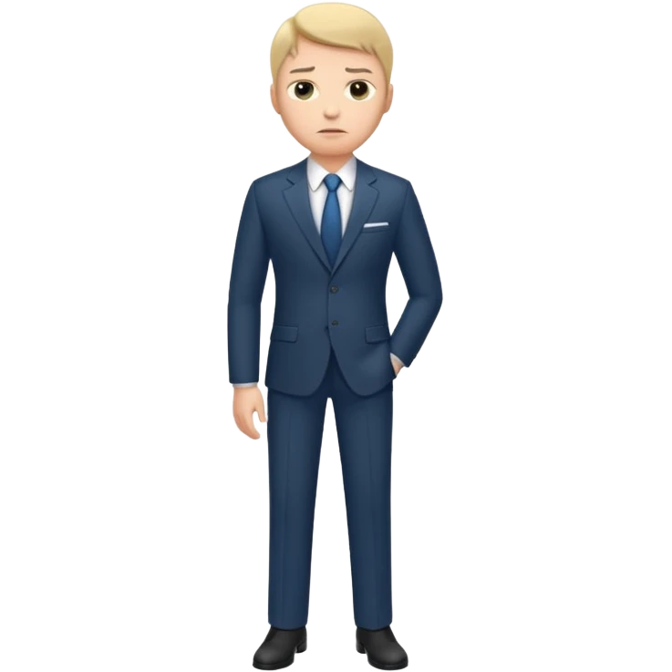 owner serious manager, strong at full height emoji