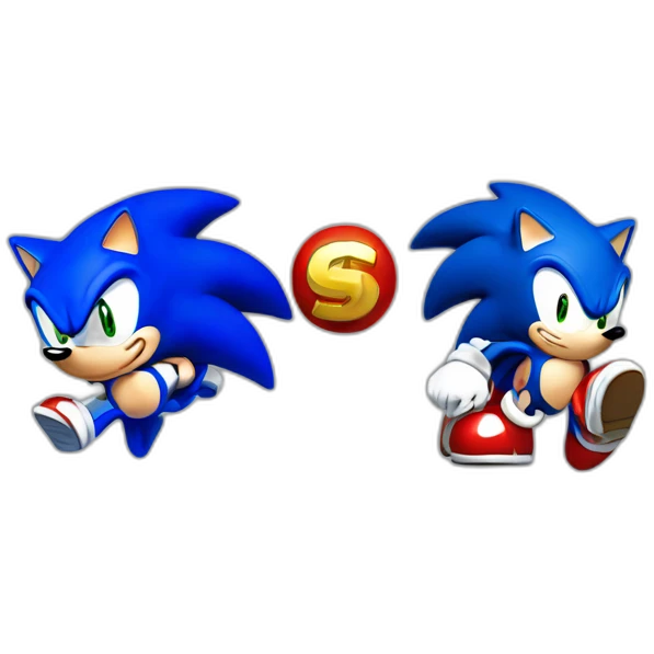 Sonic vs Super Mario emoji