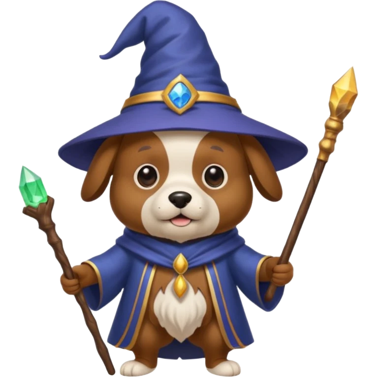 Dog wizard emoji