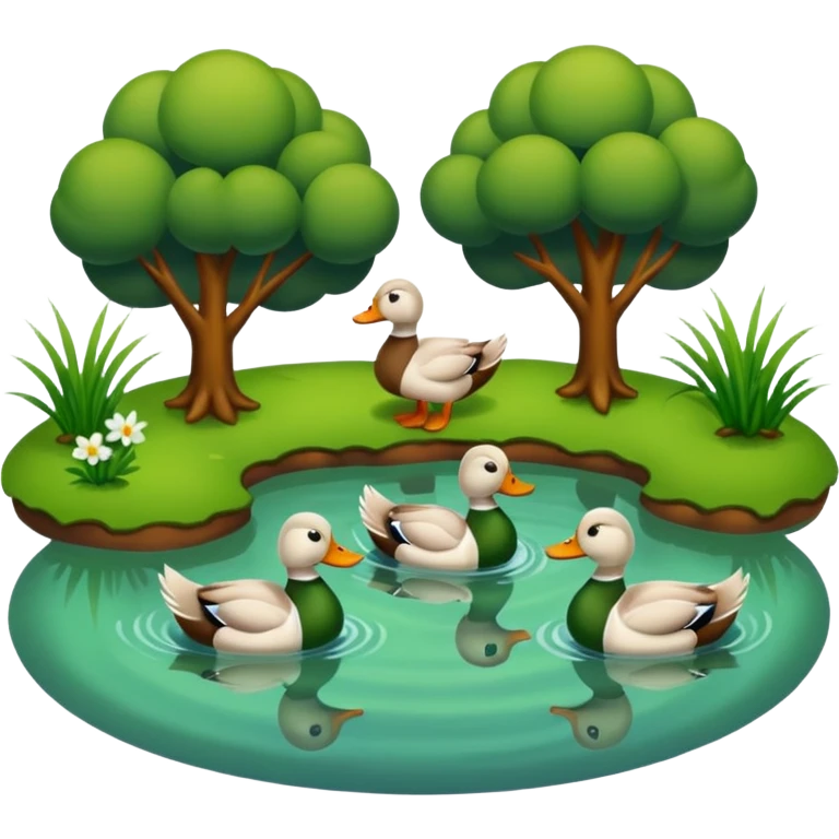 Duck pond emoji