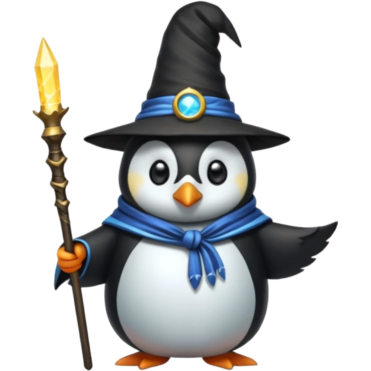Penguin Wizard emoji