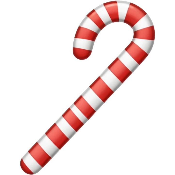 Rainbow Cane: Multicolored candy cane with bright stripes. emoji