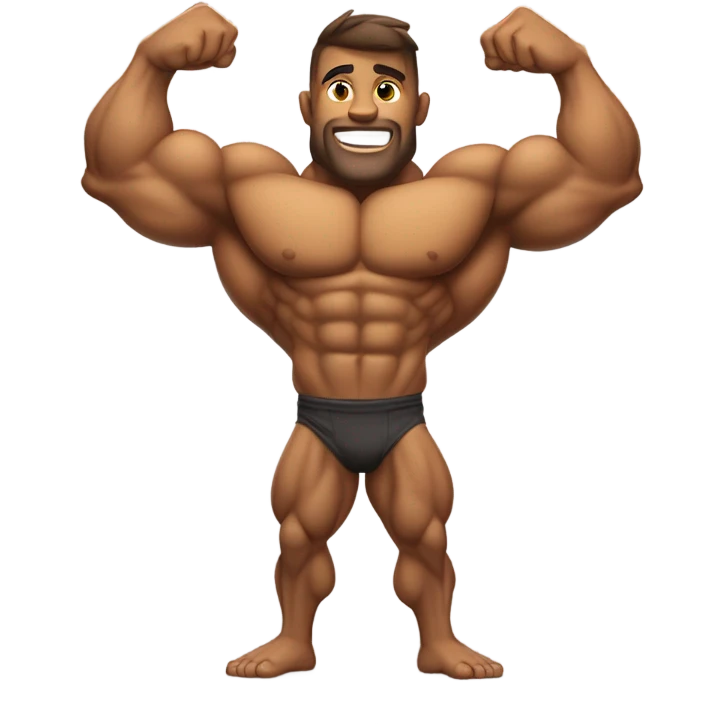 muscel growing  emoji