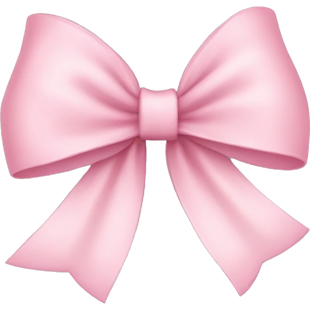 Light pink bow emoji