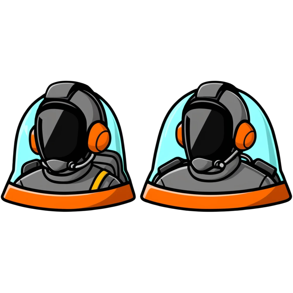 rescue team in helmets emoji