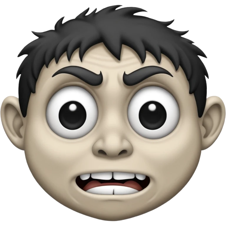 Troll face peur et noir emoji