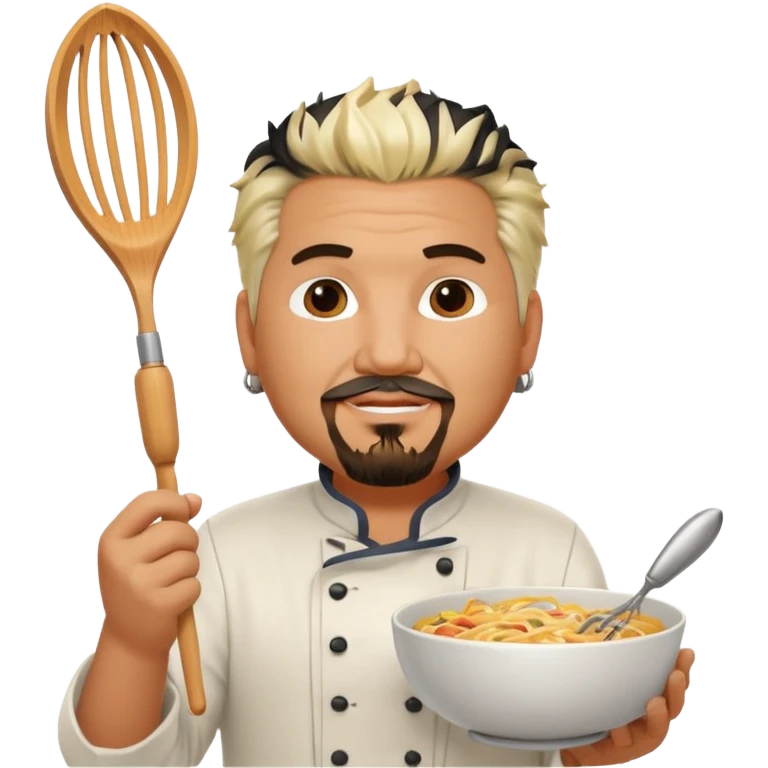 gut fieri chef holding whisk and bowl emoji