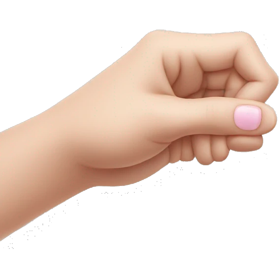 a hand sticking out 1 pinky finger emoji
