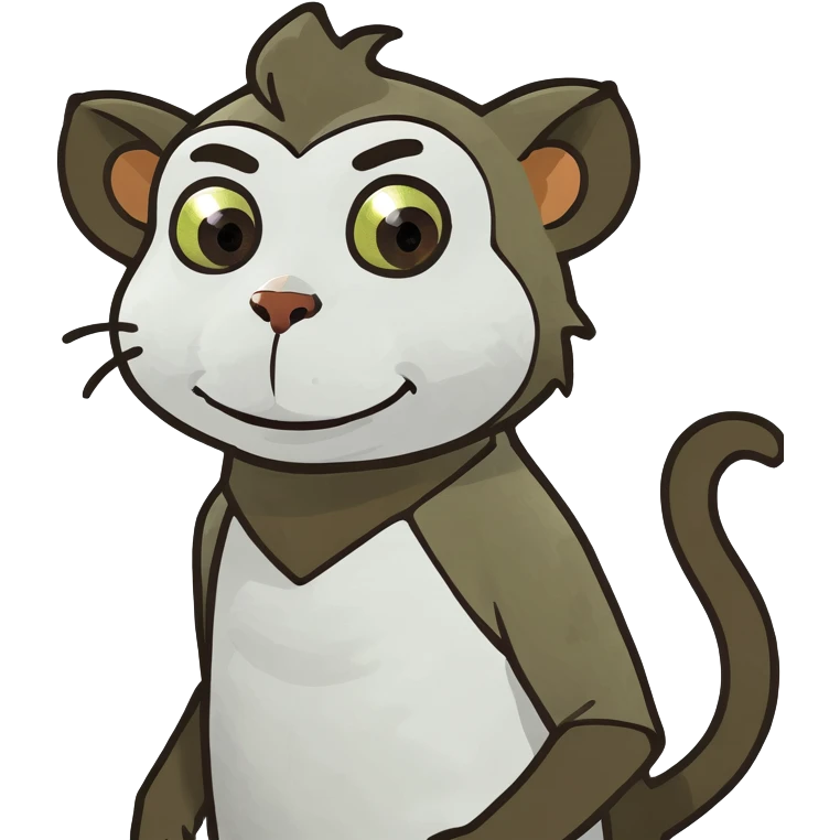 Cat with monkey costume  emoji