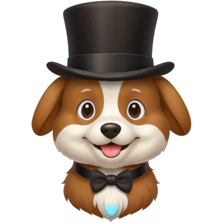 dog in a top hat emoji