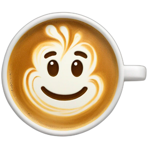 Latte art emoji