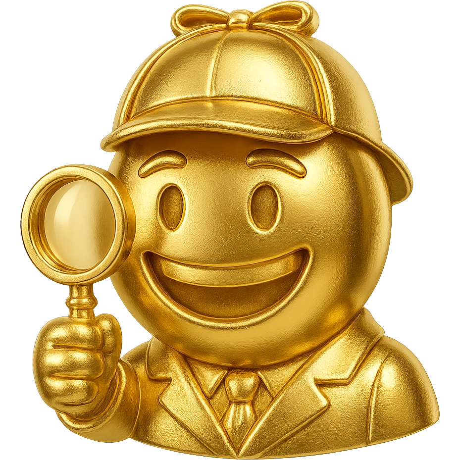 Create a realistic emoji character named Master Hunt. The background should be transparent , for positive work culture. emoji