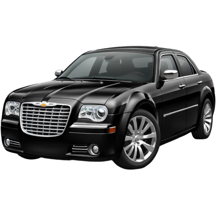 black chrysler 300c emoji