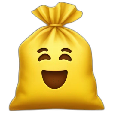 chocolate powder  - yellow bag emoji