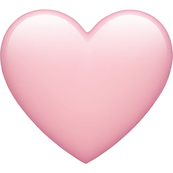 Light pink heart emoji