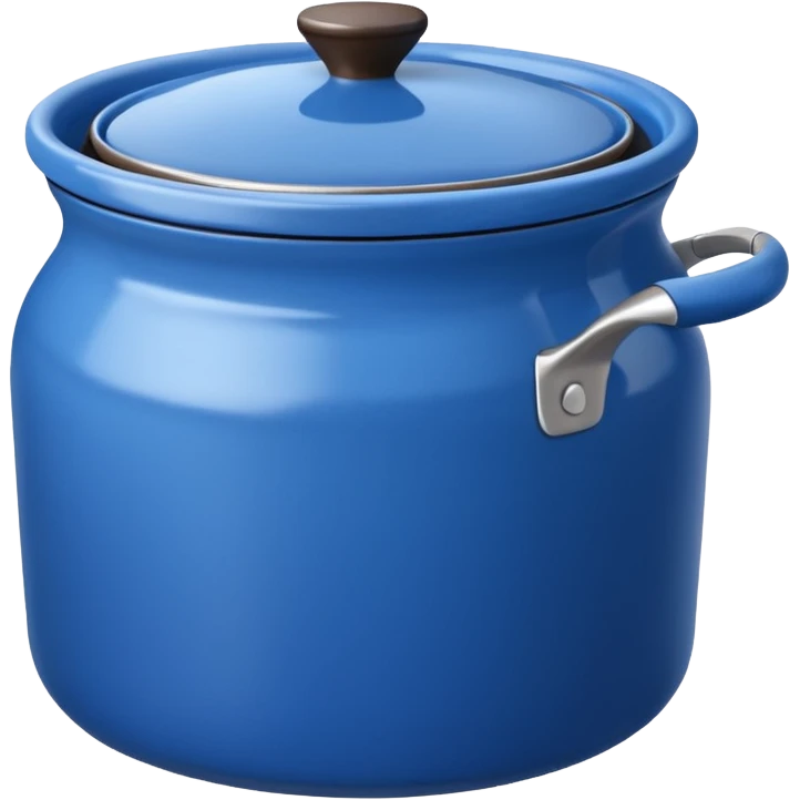 an empty blue kitchen pot emoji