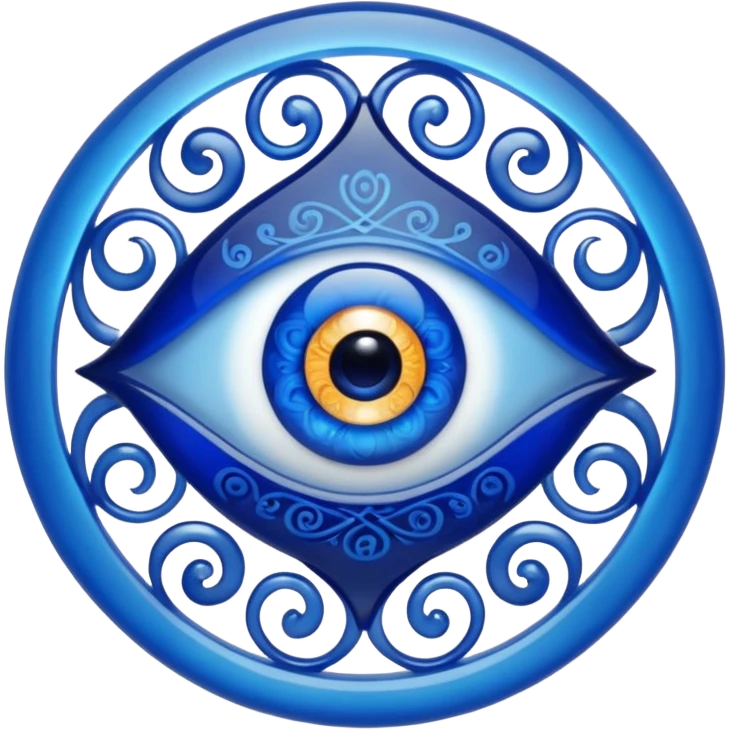 Turkish amulet against the evil eye emoji
