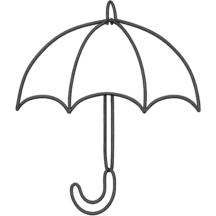 pastel umbrella emoji