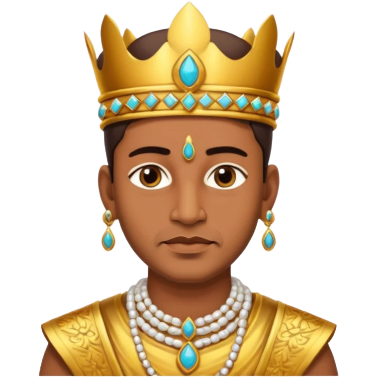 Male indian King with jewelry  emoji