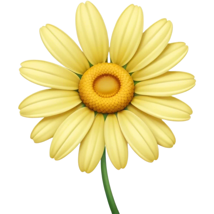 pastel yellow daisy emoji