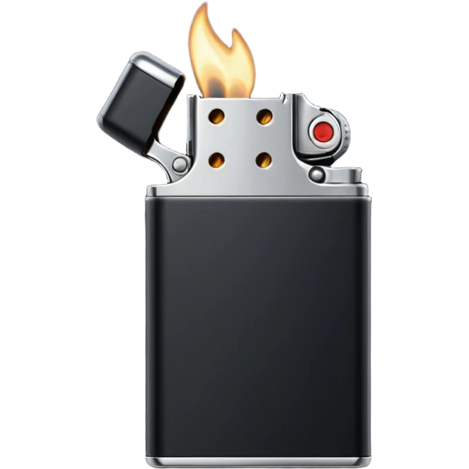 black lighter emoji