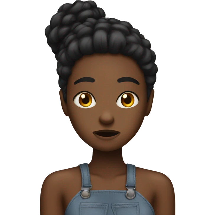 Black girls mad at her boyfriend  emoji