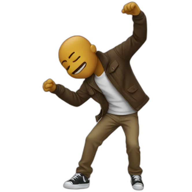 n doing a dab emoji