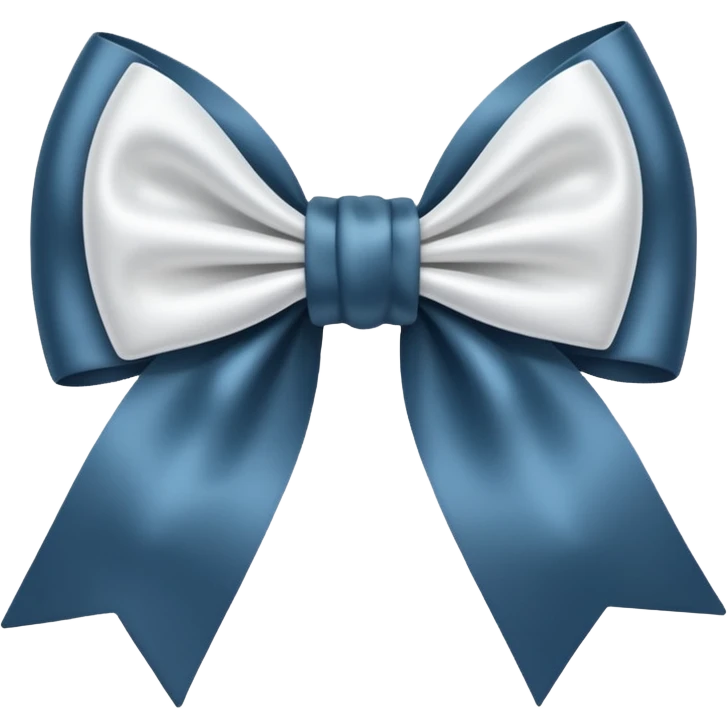 Cute little bow white emoji