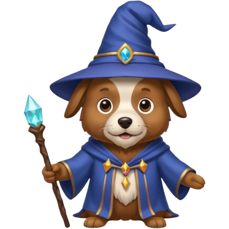 Dog wizard emoji