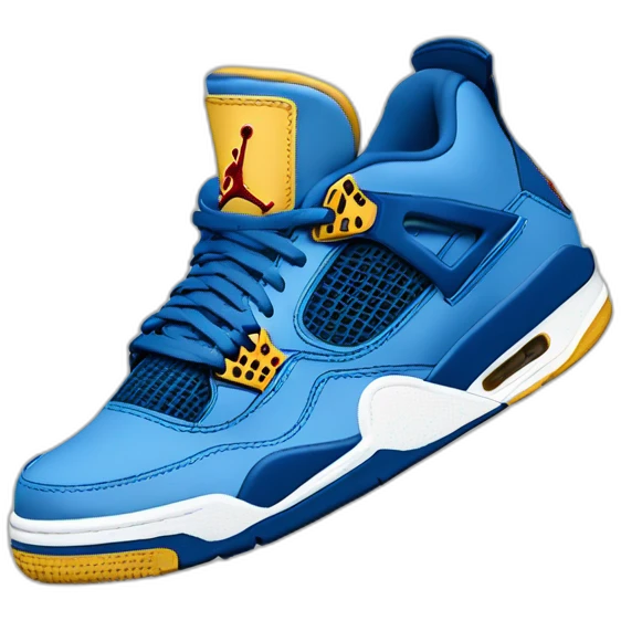 Jordan 4 université bleu emoji