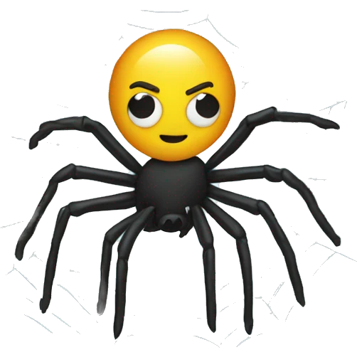 Spder on a web emoji