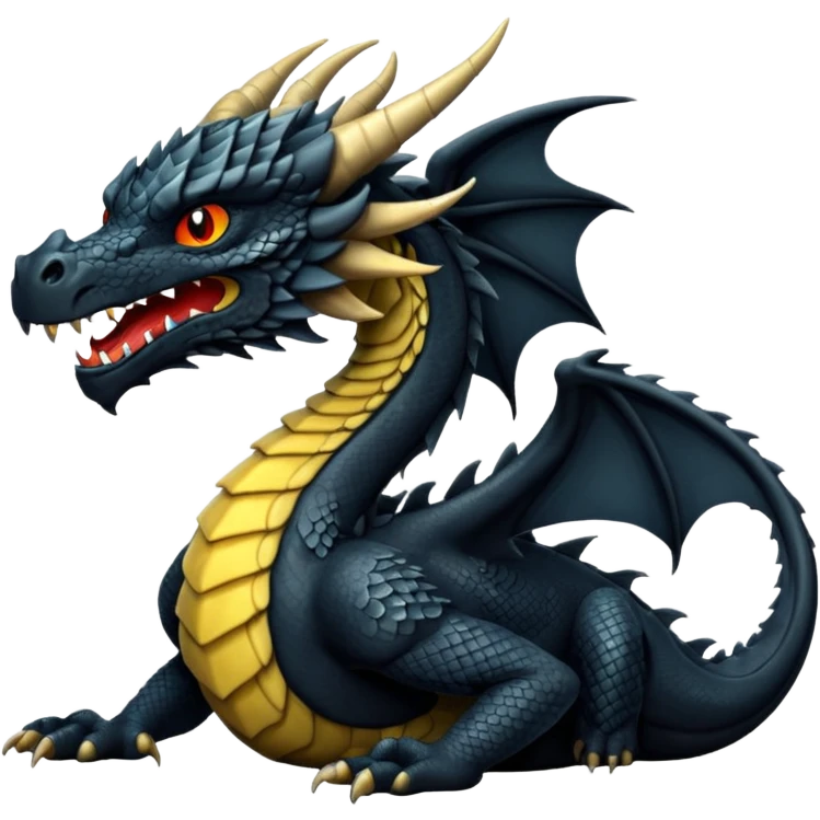 Black dragon emoji