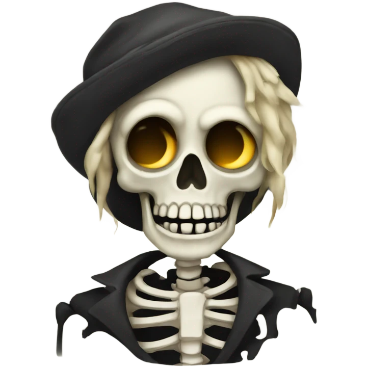 Drunk skeleton  emoji