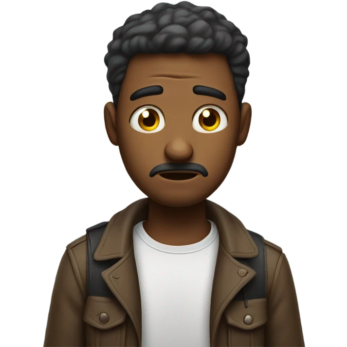 man is stressed because so many people unfollowed him on instagram using his phone emoji
