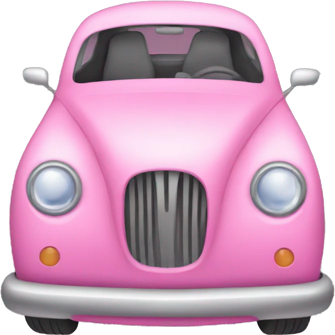 a pink car emoji